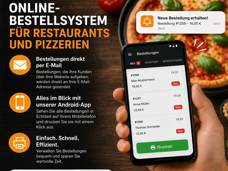 Online Bestellung System Pizzakurier